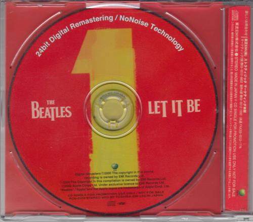 The Beatles Let It Be - Remastered Japanese Promo CD single